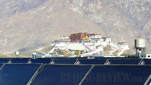 Die thermische Solaranlage von Bosch, die in Beijing, Shanghai und Lhasa bereits weit verbreitet ist