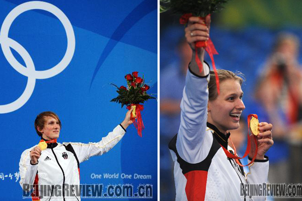 Britta Heidemann aus Leverkusen ,Benjamin Kleibrink 